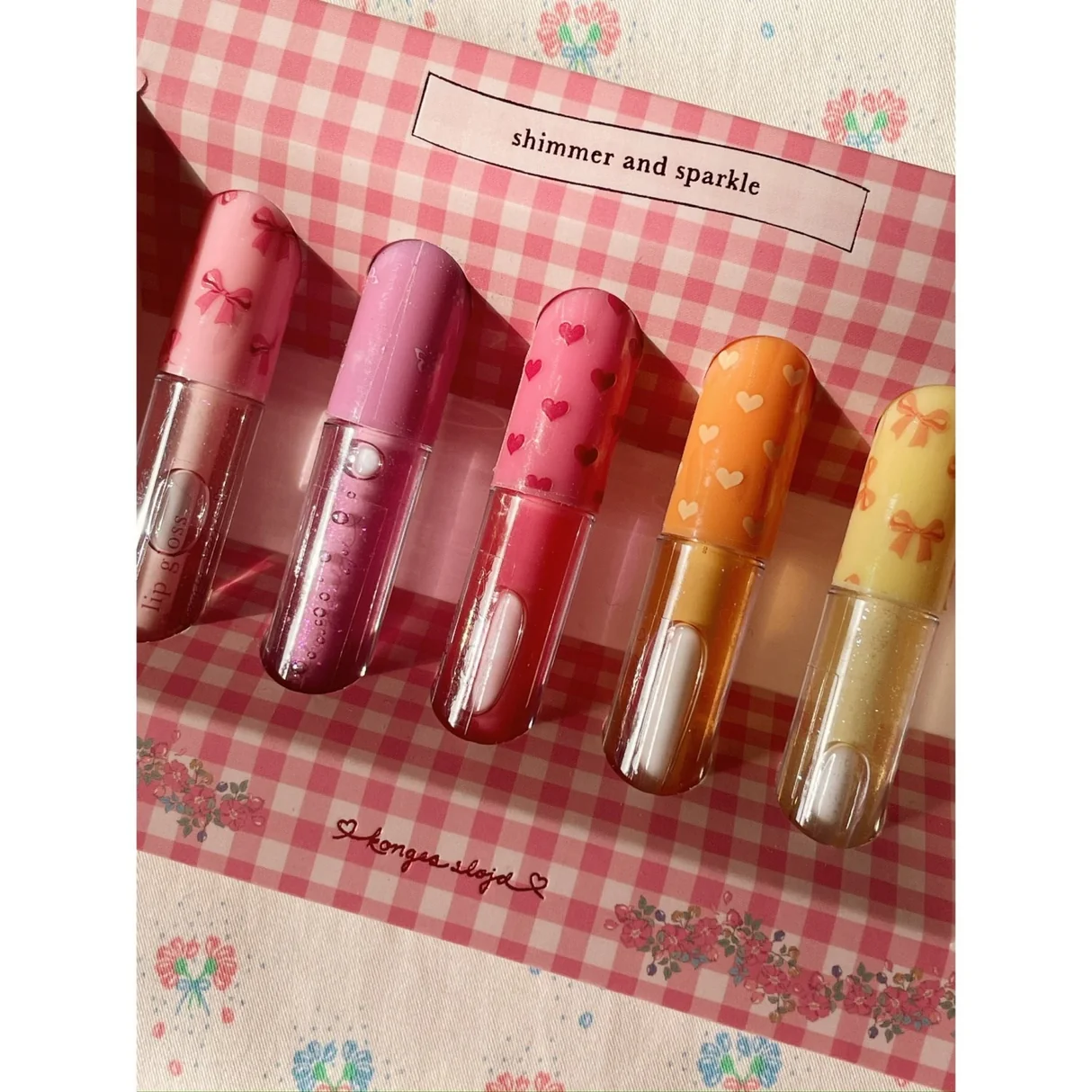 konges-sloejd-glitter-lip-gloss-5-piece-kids-makeup-set Konges Sløjd glitter lip gloss 5-piece set for kids