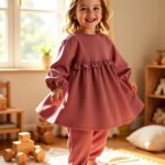 Lil' Atelier Nmfkilano girls' Withered Rose organic cotton dress