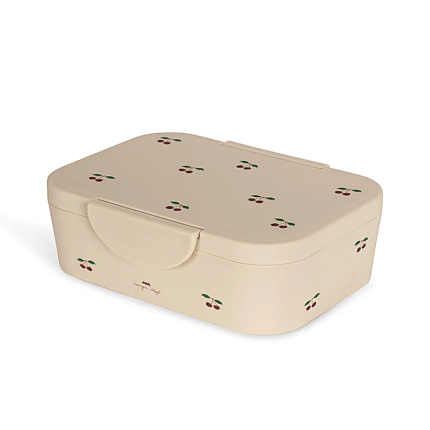 Konges Sløjd Cherry Blush kids' silicone lunch box with divider