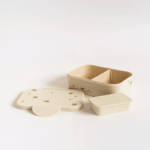 Konges Sløjd Lemon kids' silicone lunch box with divider