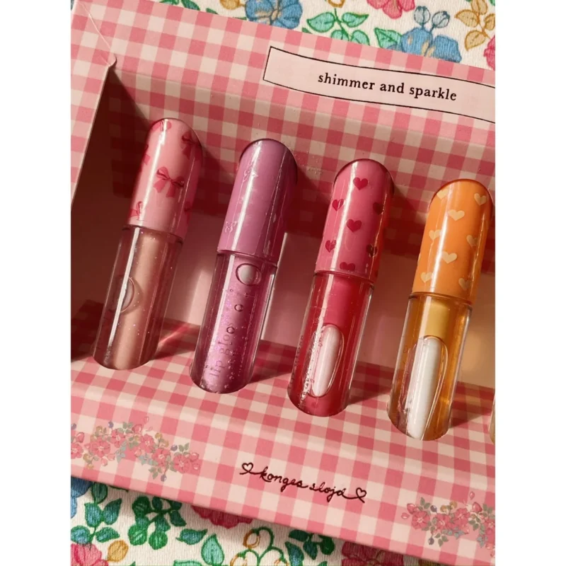 konges sloejd glitter lip gloss 5 piece kids makeup set 2