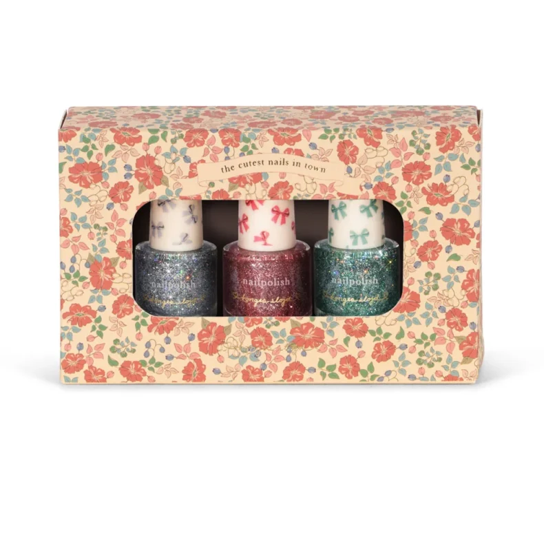 Twinkle peel-off glitter nail polish set for kids